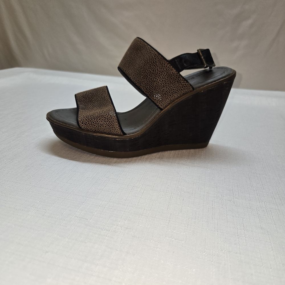 Hush Puppies Brown Wedge Sandals